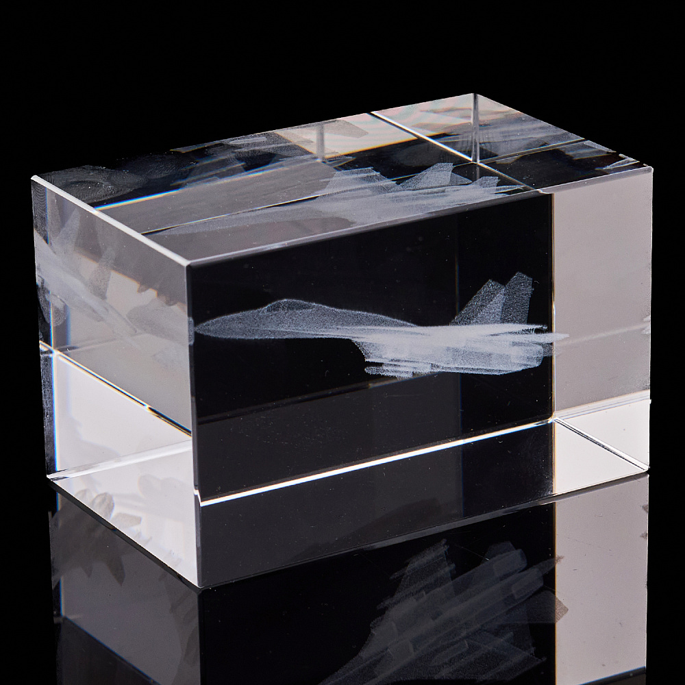 Лазерная графика. Куб «Самолет-истребитель» - интернет магазин Русь Велика я фото 2