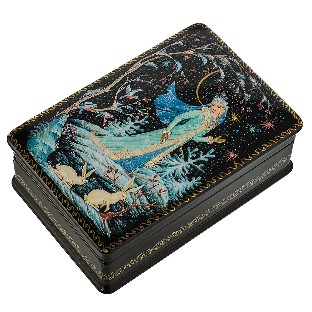 Шкатулка с художественной росписью «Снегурочка» - интернет магазин Русь Велика я фото 1