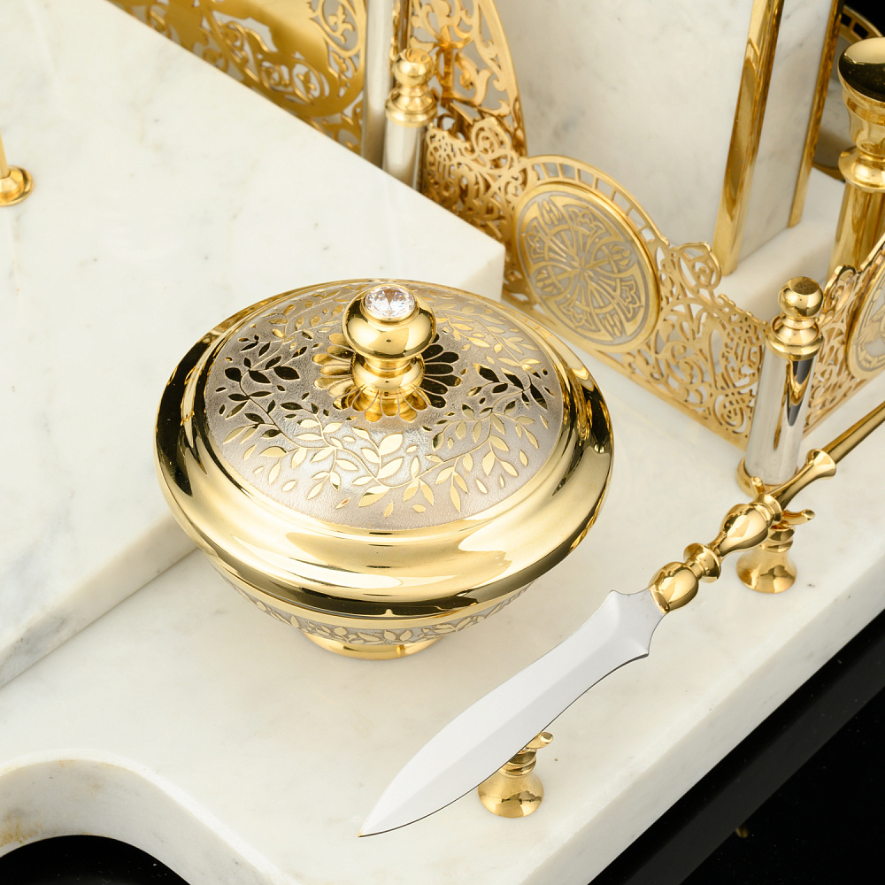 Письменный набор из натурального камня «Собор». Златоуст - интернет магазин Русь Велика я фото 4