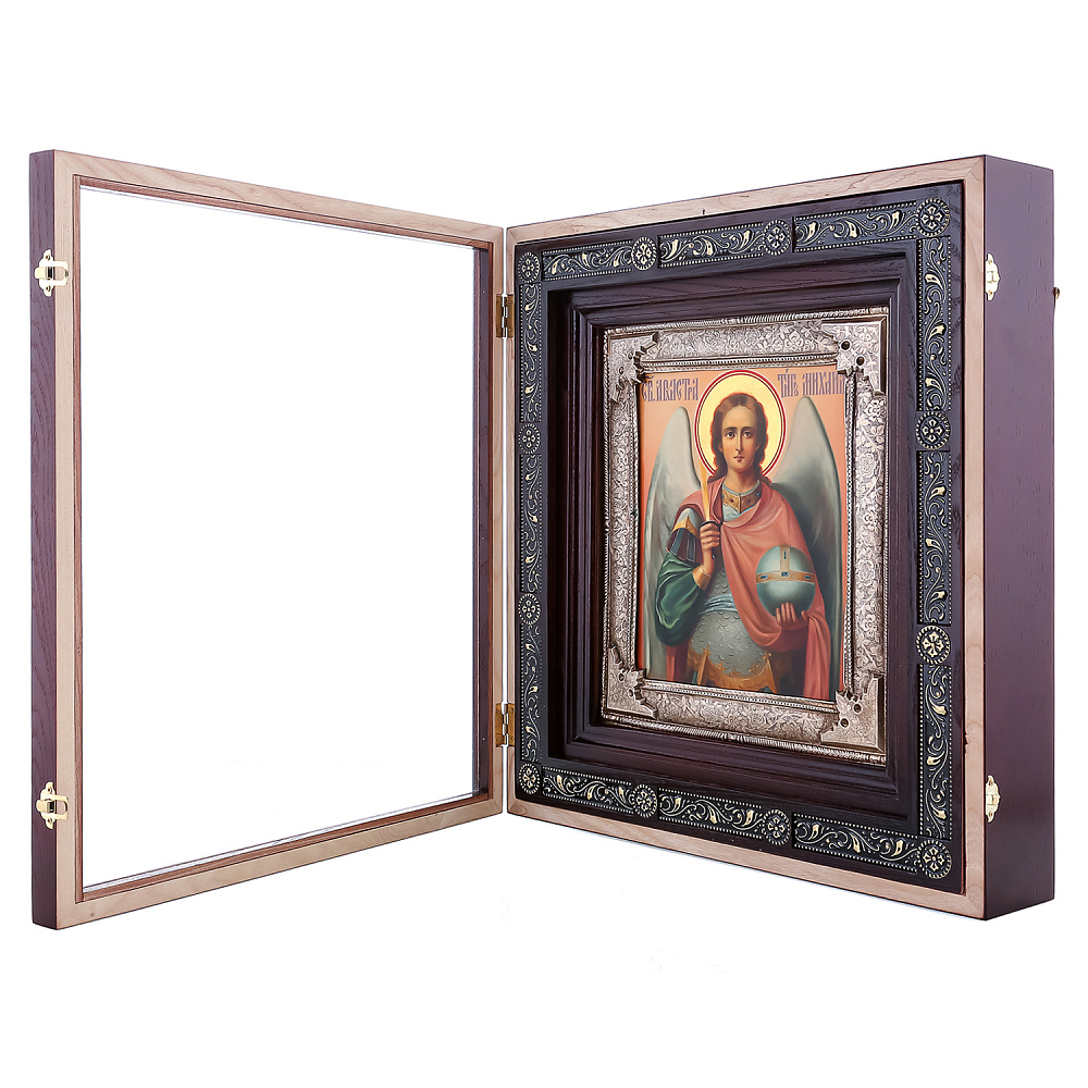 Икона в киоте «Архистратиг Михаил» 48х44 см - интернет магазин Русь Велика я фото 1