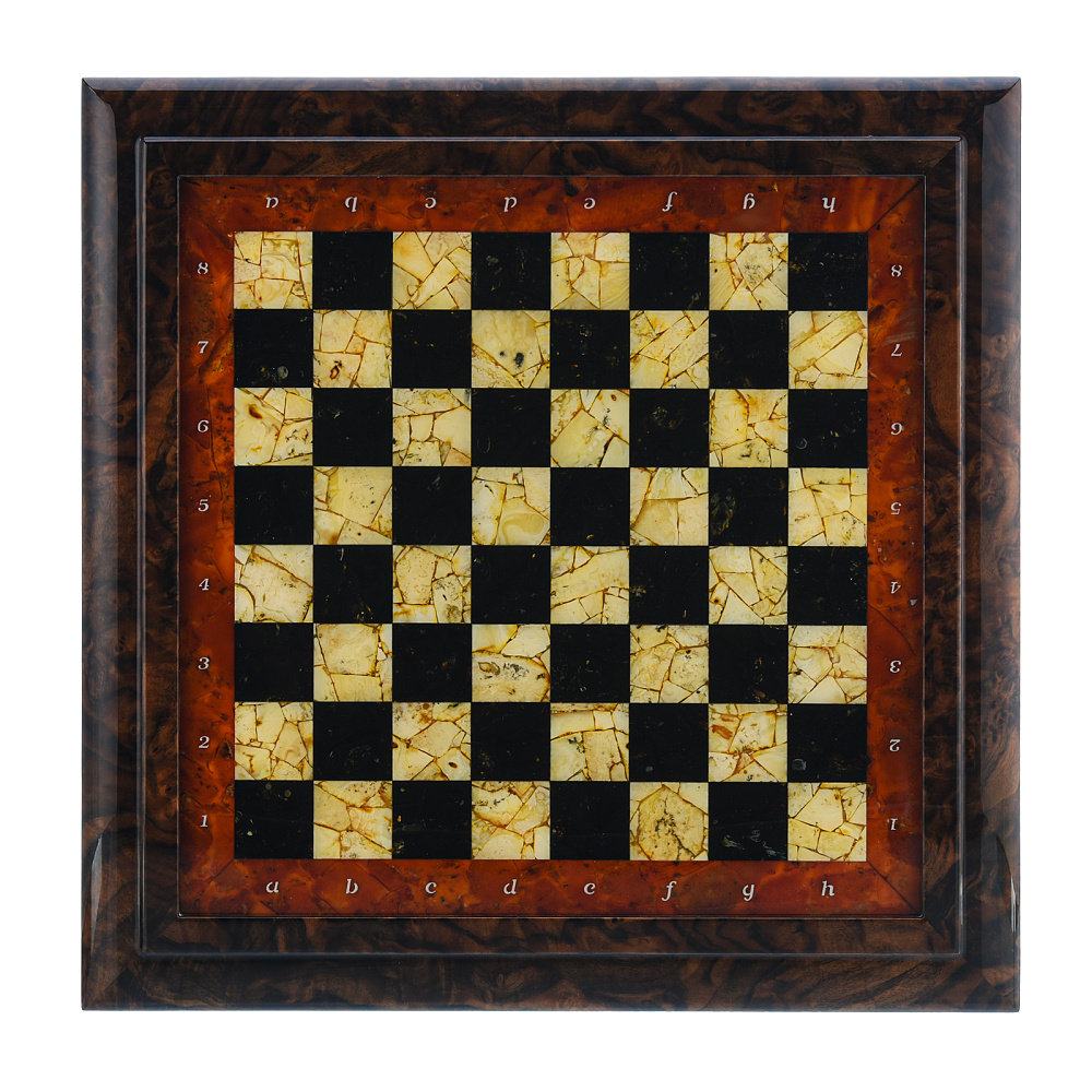 Шахматы с янтарными фигурами «Аристократ» 47х47 см - интернет магазин Русь Велика я фото 9