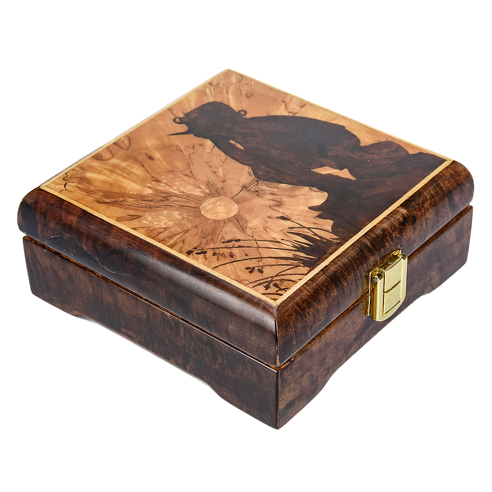 Деревянная шкатулка «Буратино в поле чудес» - интернет магазин Русь Велика я фото 1