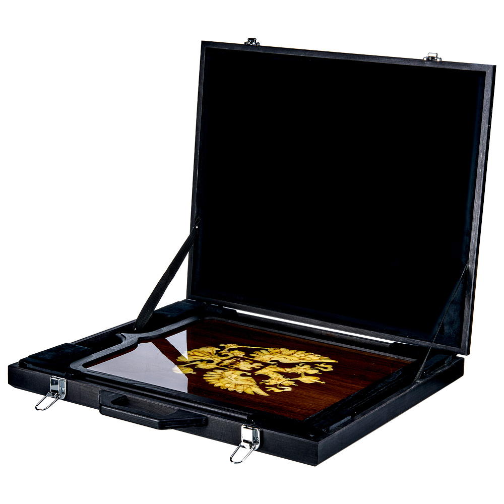 Янтарное панно «Герб РФ» 55х45 см - интернет магазин Русь Велика я фото 3