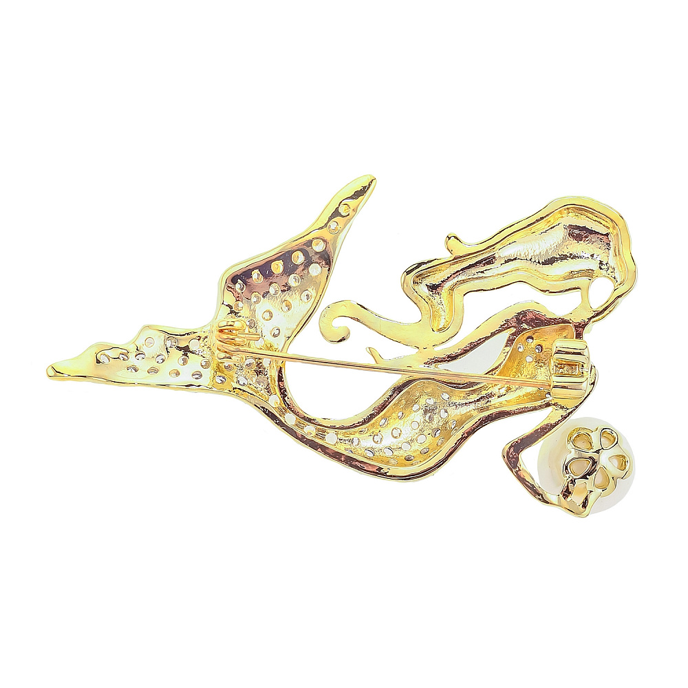 Брошь со стразами «Русалка» - интернет магазин Русь Велика я фото 1