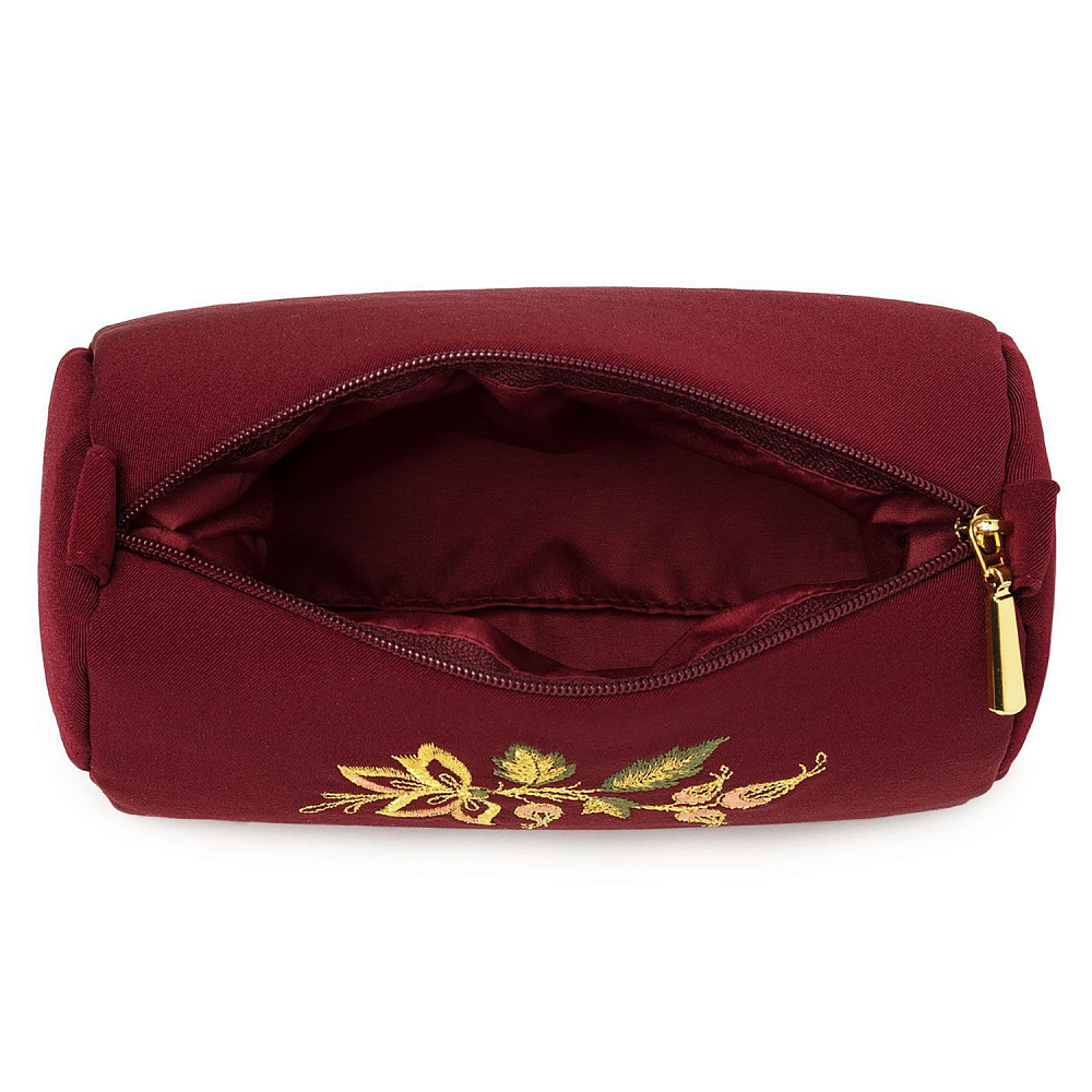 Косметичка «Шиповник». Бордовая с вышивкой - интернет магазин Русь Велика я фото 3