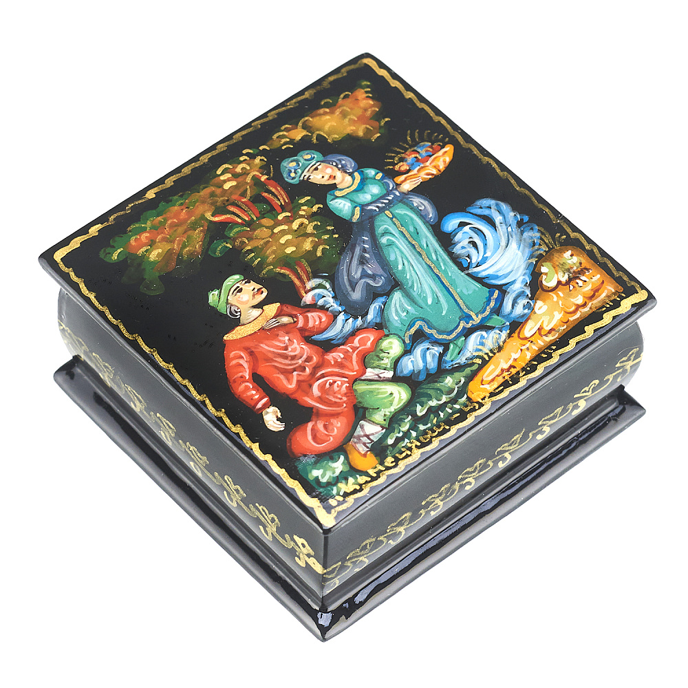 Шкатулка с художественной росписью «Каменный цветок» - интернет магазин Русь Велика я фото 1