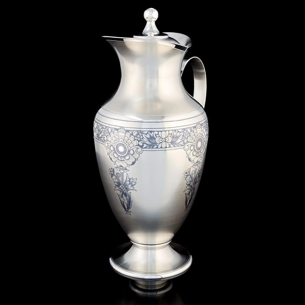 Набор для воды «Пион» (серебро 925*) 1354 гр. - интернет магазин Русь Велика я фото 5