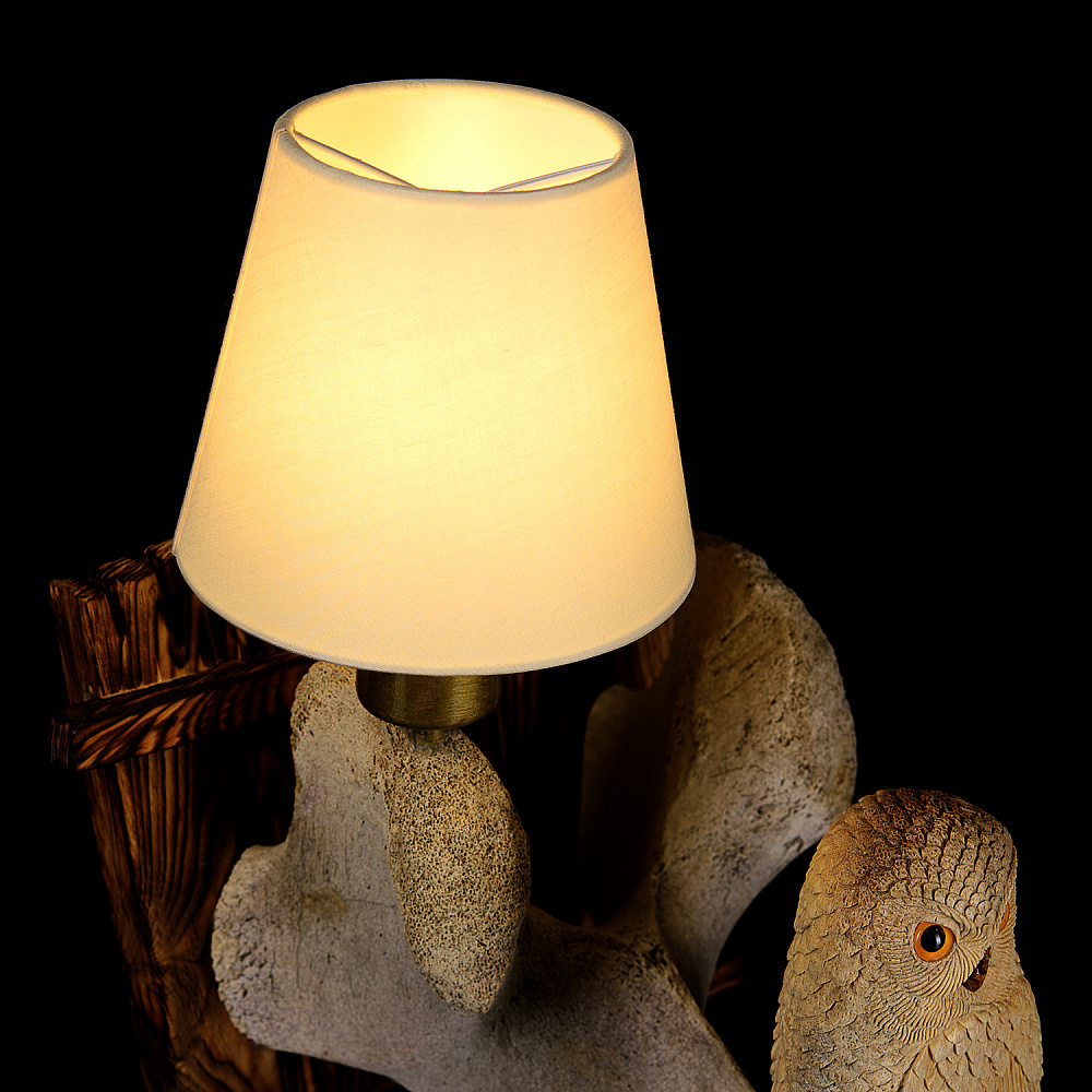 Светильник из кости кита «Сова» - интернет магазин Русь Велика я фото 5