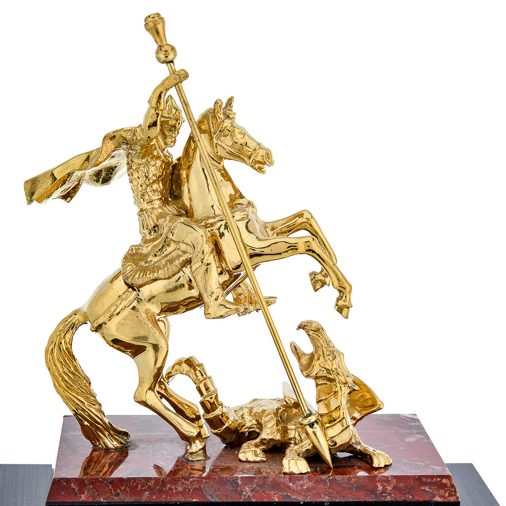 Часы в наборе с подсвечниками «Георгий Победоносец» - интернет магазин Русь Велика я фото 2