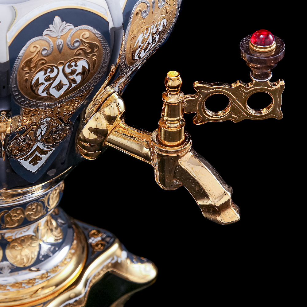 Самовар электрический 3л с позолотой. Златоуст - интернет магазин Русь Велика я фото 10