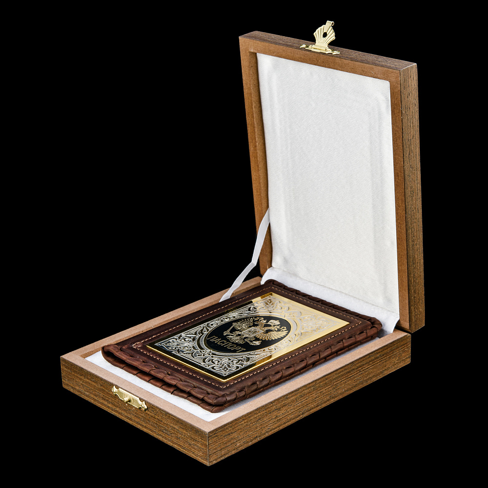 Обложка для паспорта «Герб РФ». Златоуст - интернет магазин Русь Велика я фото 1