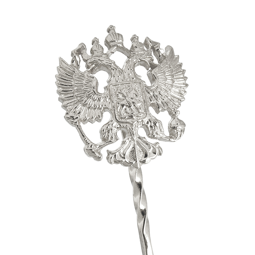 Значок «Герб РФ. Двуглавый орел». Серебро 925* - интернет магазин Русь Велика я фото 1