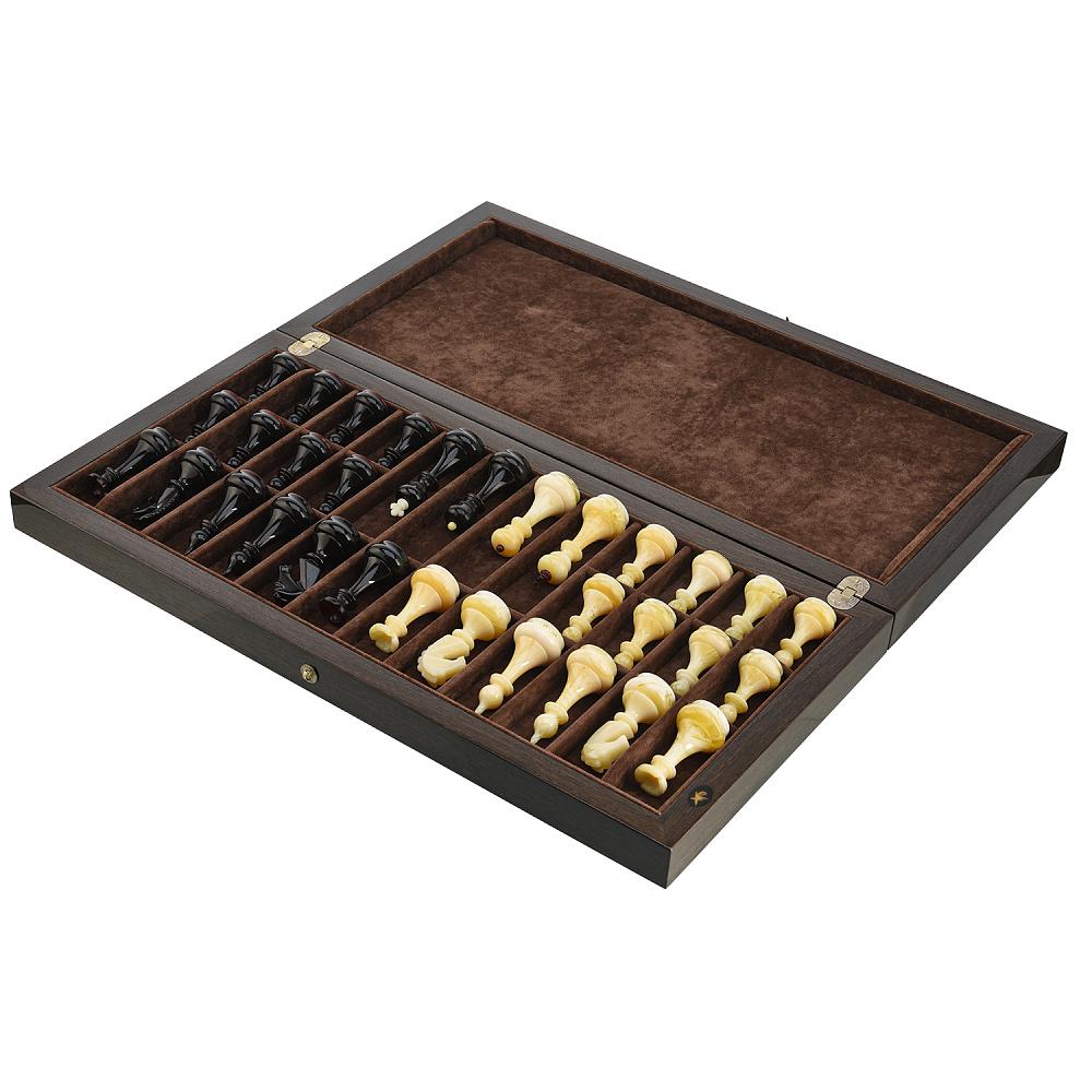 Шахматы с янтарными фигурами «Арабески-Марин» 56х56 см - интернет магазин Русь Велика я фото 11