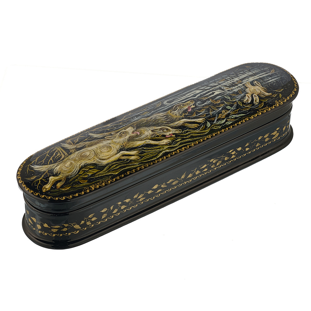 Шкатулка с художественной росписью «По чернотропу» - интернет магазин Русь Велика я фото 1