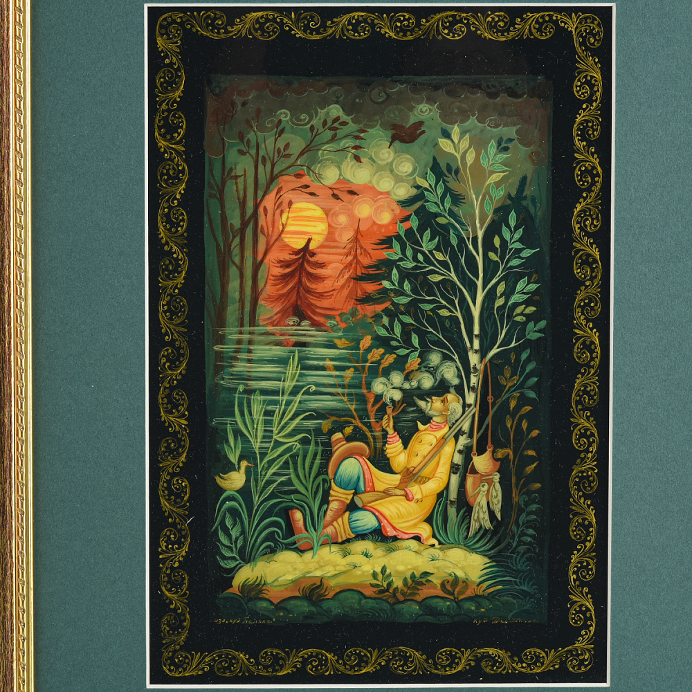 Панно с художественной росписью «Охотник» 37х30 см - интернет магазин Русь Велика я фото 2