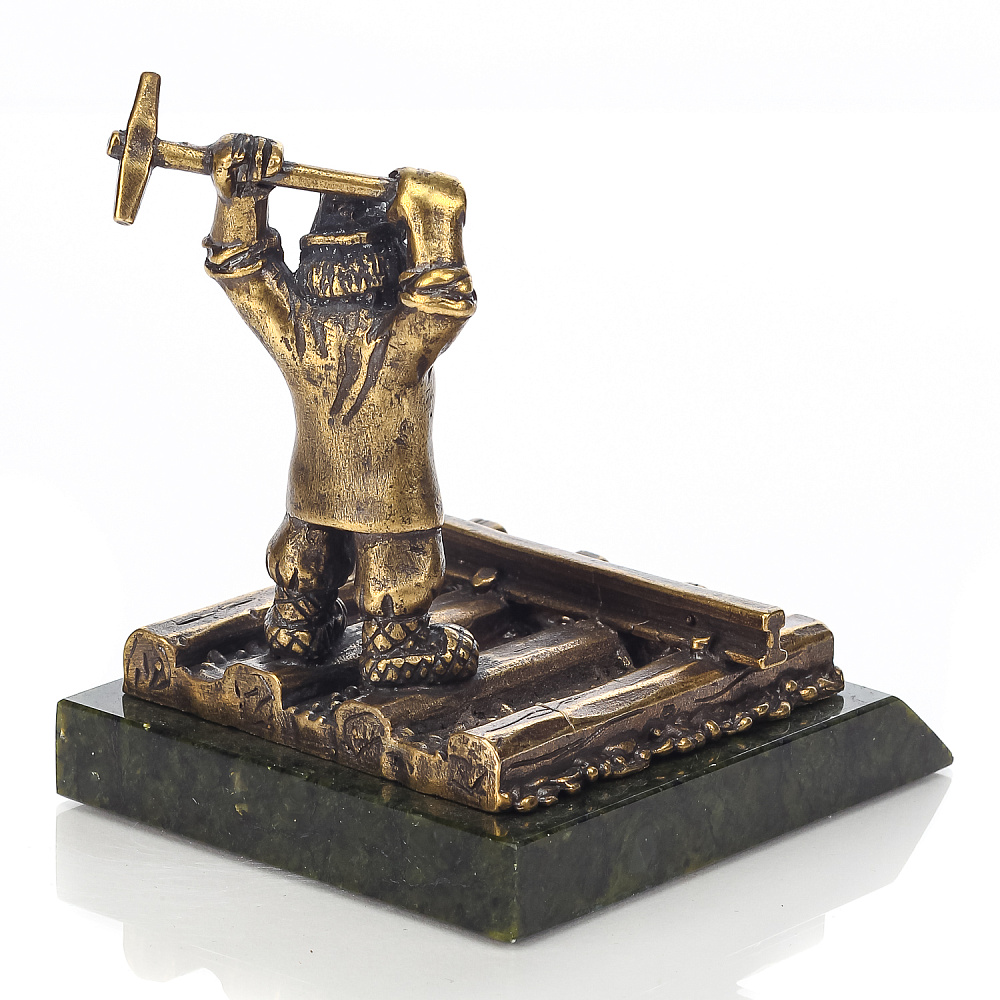 Бронзовая статуэтка «Путейщик» - интернет магазин Русь Велика я фото 4