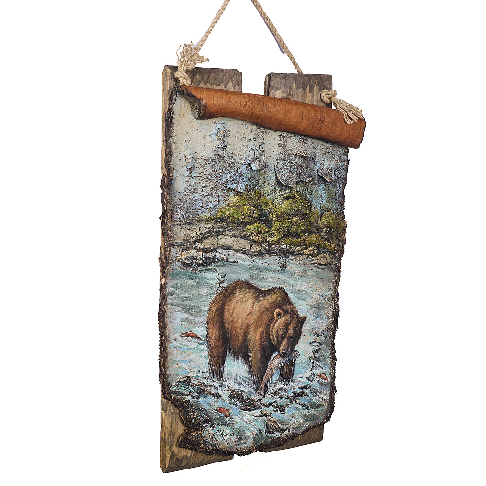 Картина на бересте «Клевое место» 36х66 см - интернет магазин Русь Велика я фото 2