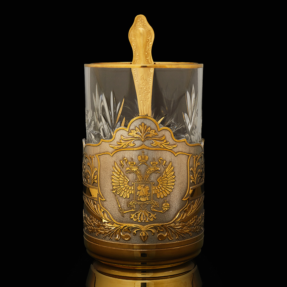 Подстаканник «Герб РФ». Златоуст - интернет магазин Русь Велика я 