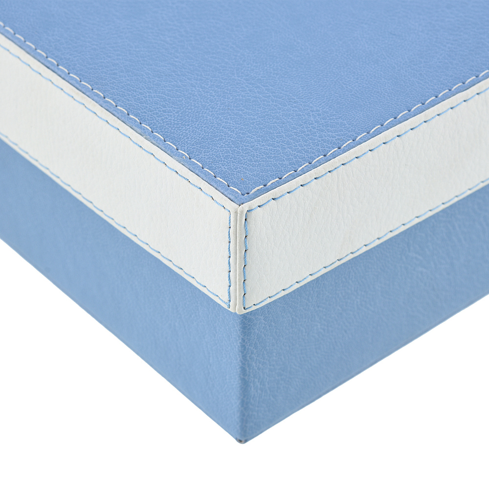 Подарочная упаковка из экокожи бело-голубая - интернет магазин Русь Велика я фото 2