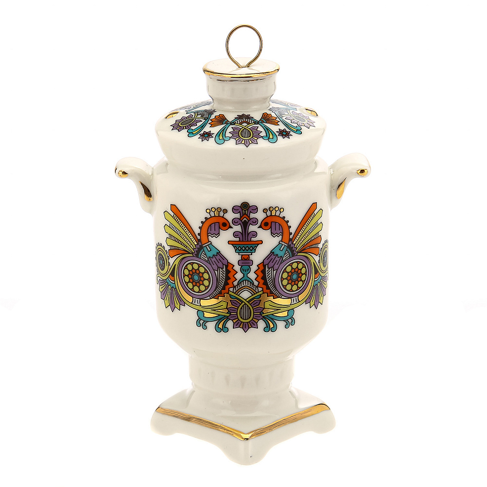 Самовар сувенирный. Гжель в цвете - интернет магазин Русь Велика я фото 2