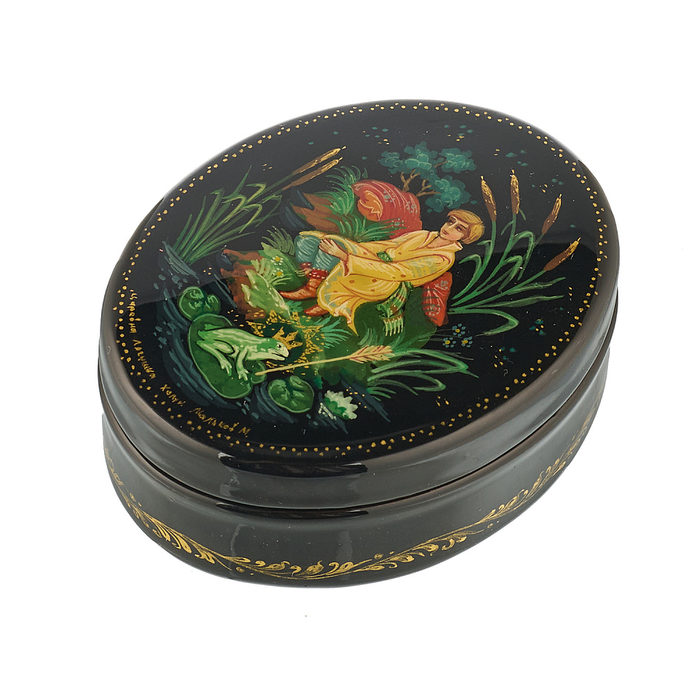 Шкатулка с художественной росписью «Царевна-лягушка» - интернет магазин Русь Велика я фото 1