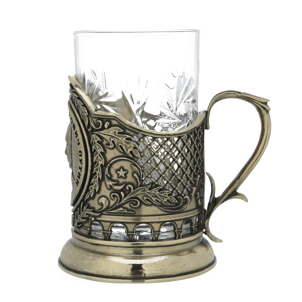 Подстаканник бронзовый «Великой стране - великое будущее» - интернет магазин Русь Велика я фото 4