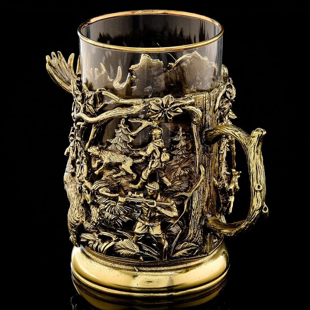 Подстаканник объемный «Охота на лося» - интернет магазин Русь Велика я фото 3