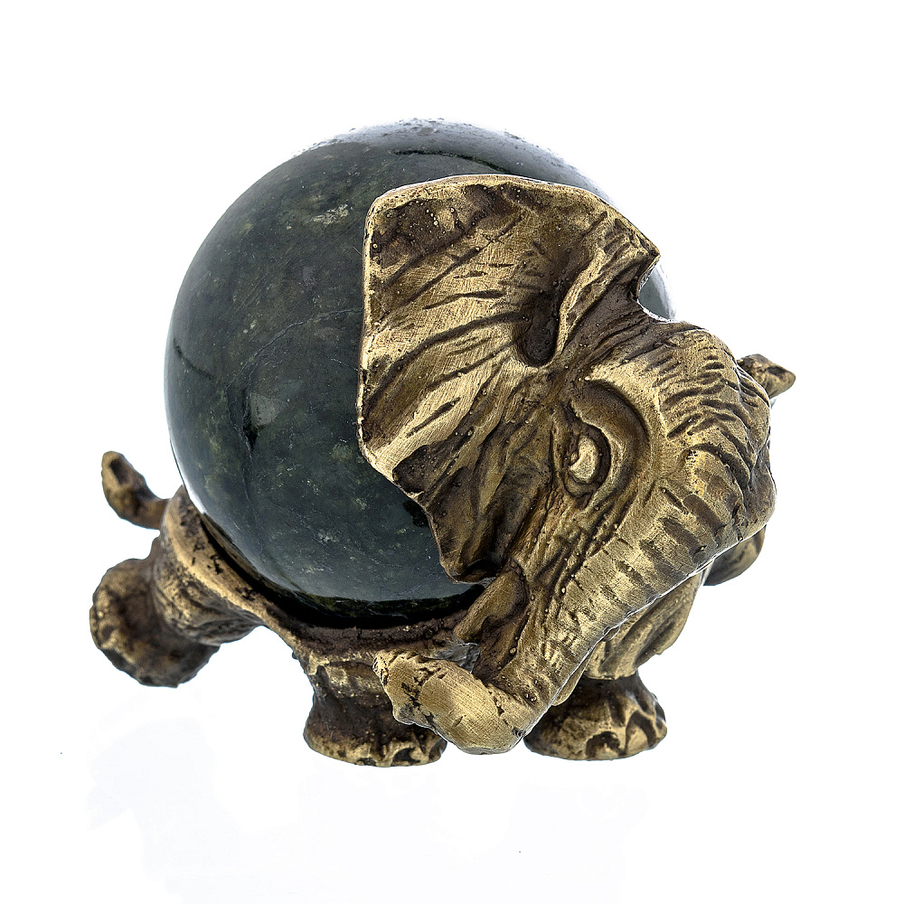 Бронзовая скульптура «Слон с шаром» - интернет магазин Русь Велика я фото 1