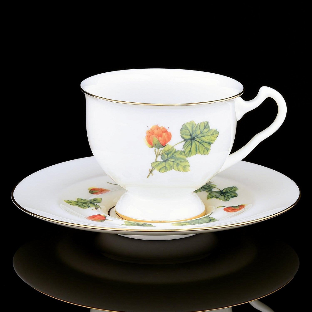 Чайная пара «Морошка» форма «Айседора» ИФЗ - интернет магазин Русь Велика я 