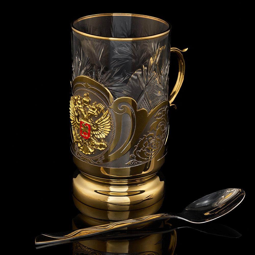 Подстаканник «Герб РФ». Златоуст - интернет магазин Русь Велика я 