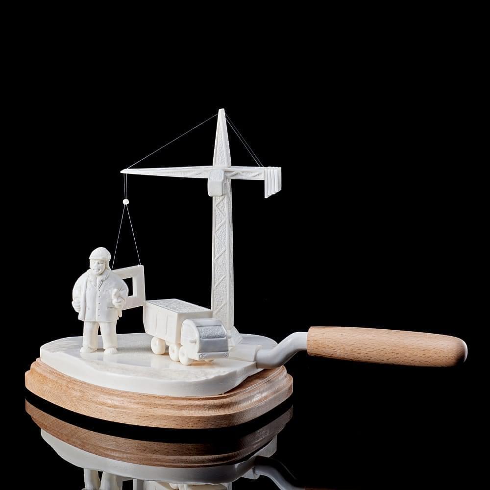 Композиция из рога лося «Строительный мастерок» - интернет магазин Русь Велика я фото 4