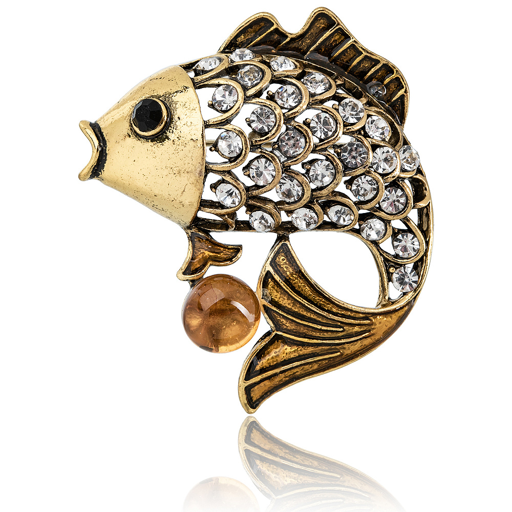 Брошь «Рыба» - интернет магазин Русь Велика я 