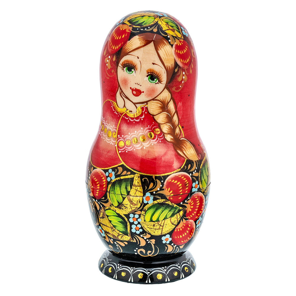 Матрешка «Клубника» 5 мест - интернет магазин Русь Велика я фото 1