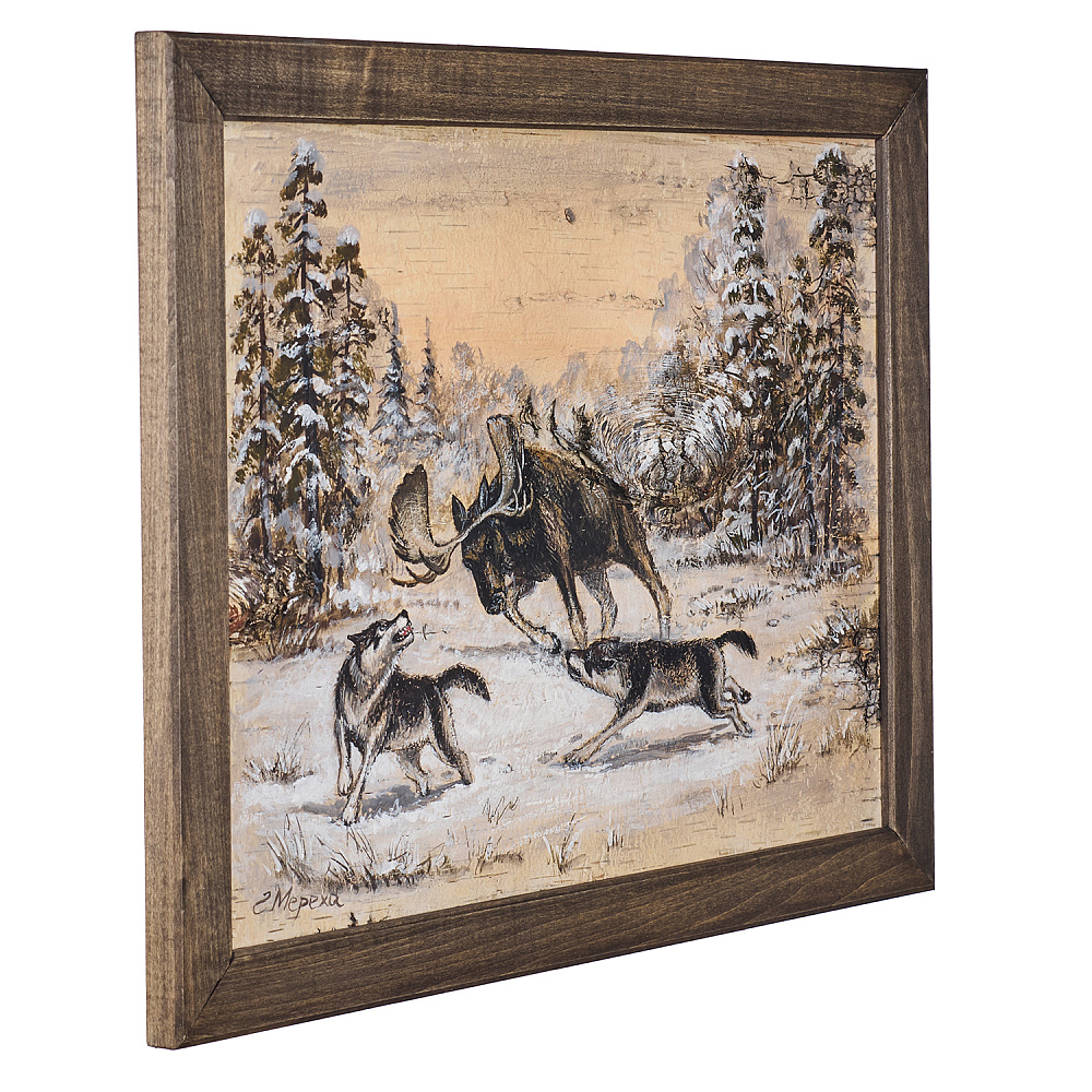 Картина на бересте «Достойный соперник» 30х40 см - интернет магазин Русь Велика я фото 2