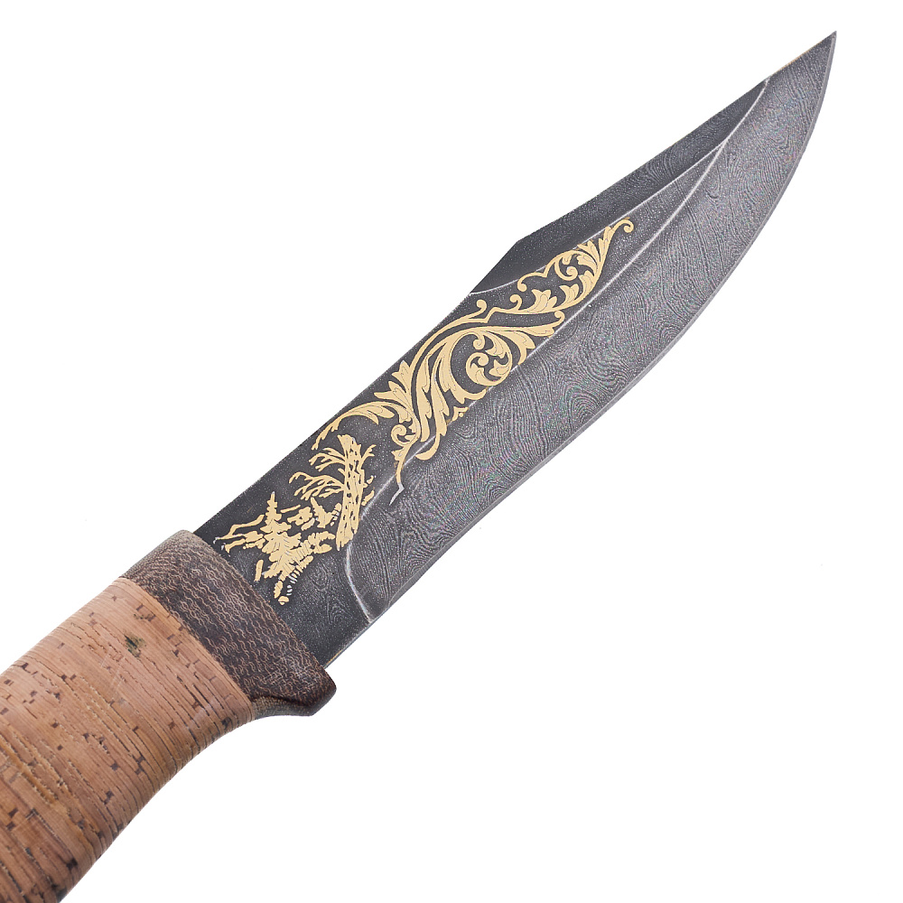 Нож сувенирный из дамасской стали «Олимп-6». Златоуст - интернет магазин Русь Велика я фото 3
