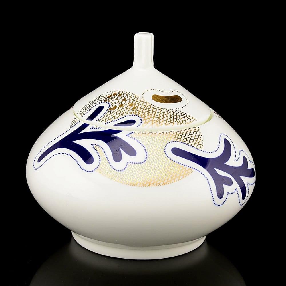 Сахарница «Синий узор» (форма «Купольная») ИФЗ - интернет магазин Русь Велика я 