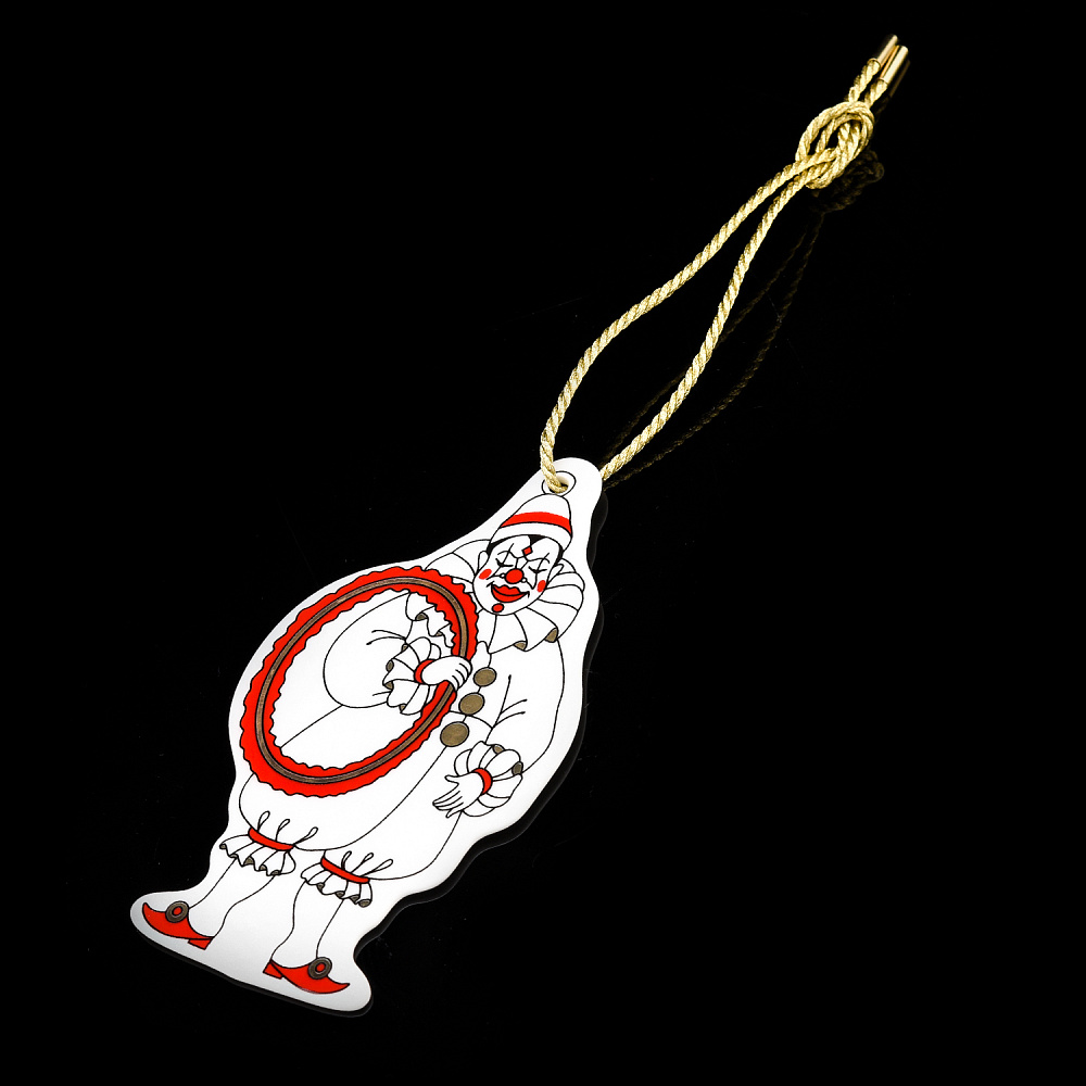 Елочная игрушка «Клоун. Гранд цирк». ИФЗ - интернет магазин Русь Велика я 