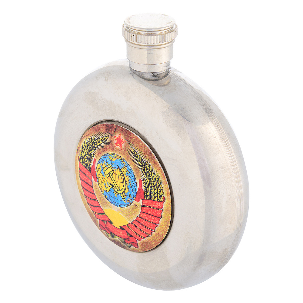 Фляга круглая с символикой - интернет магазин Русь Велика я фото 1