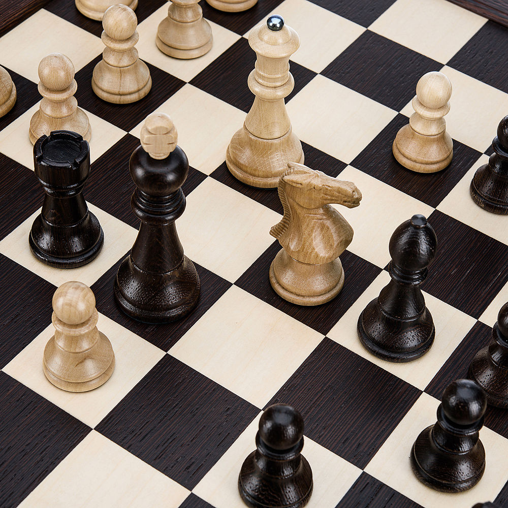 Шахматный ларец с деревянными фигурами 43х43 см - интернет магазин Русь Велика я фото 5