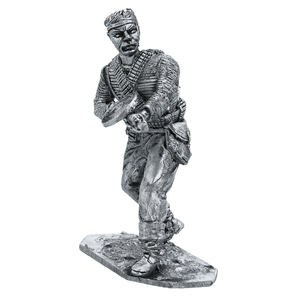 Оловянная миниатюра «Моряк с пулеметом РККА» - интернет магазин Русь Велика я фото 1