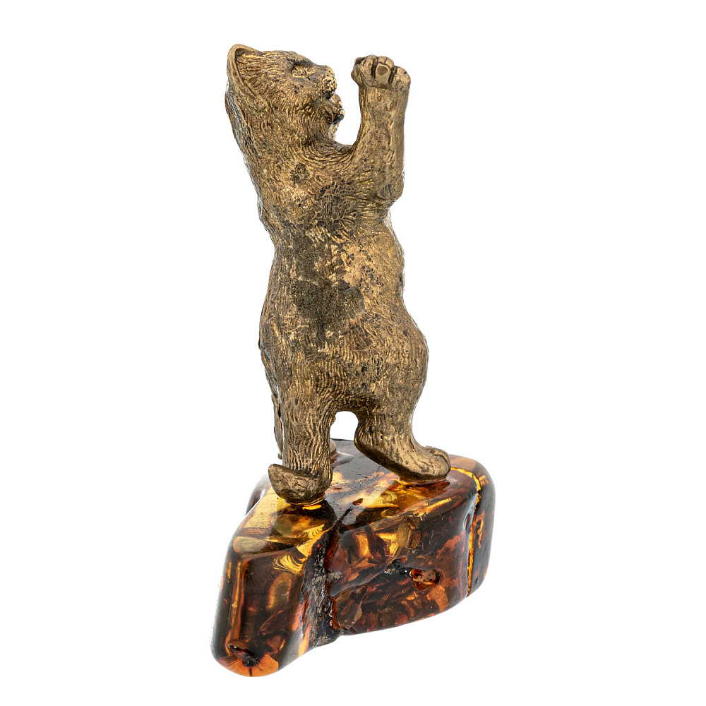 Статуэтка с янтарем «Кот» - интернет магазин Русь Велика я фото 2