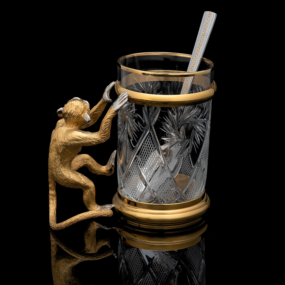 Подстаканник «Обезьяна». Златоуст - интернет магазин Русь Велика я фото 3