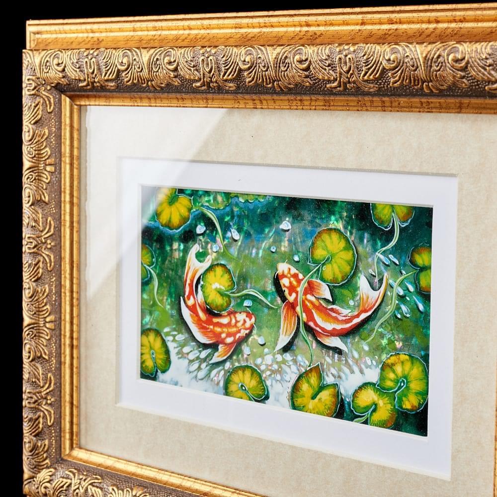 Картина с перламутром «Рыбы» 25 х 19 см. - интернет магазин Русь Велика я фото 1