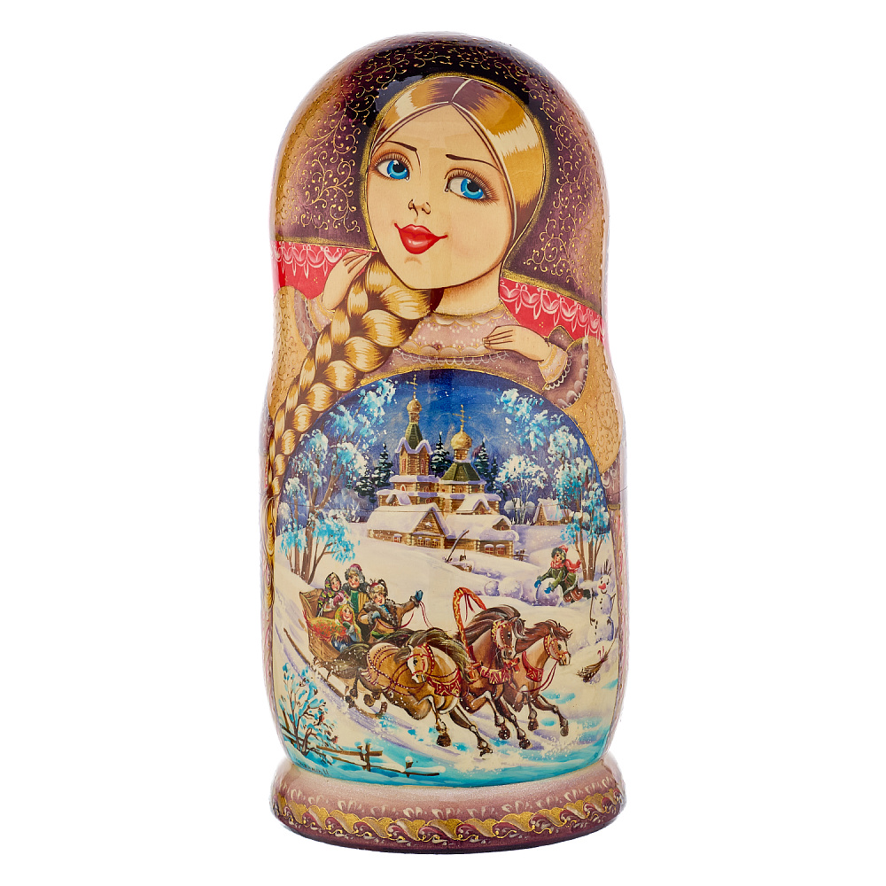 Матрешка «Тройка» 15 мест - интернет магазин Русь Велика я фото 1