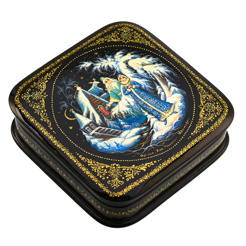 Шкатулка с художественной росписью «Морозко» - интернет магазин Русь Велика я фото 1