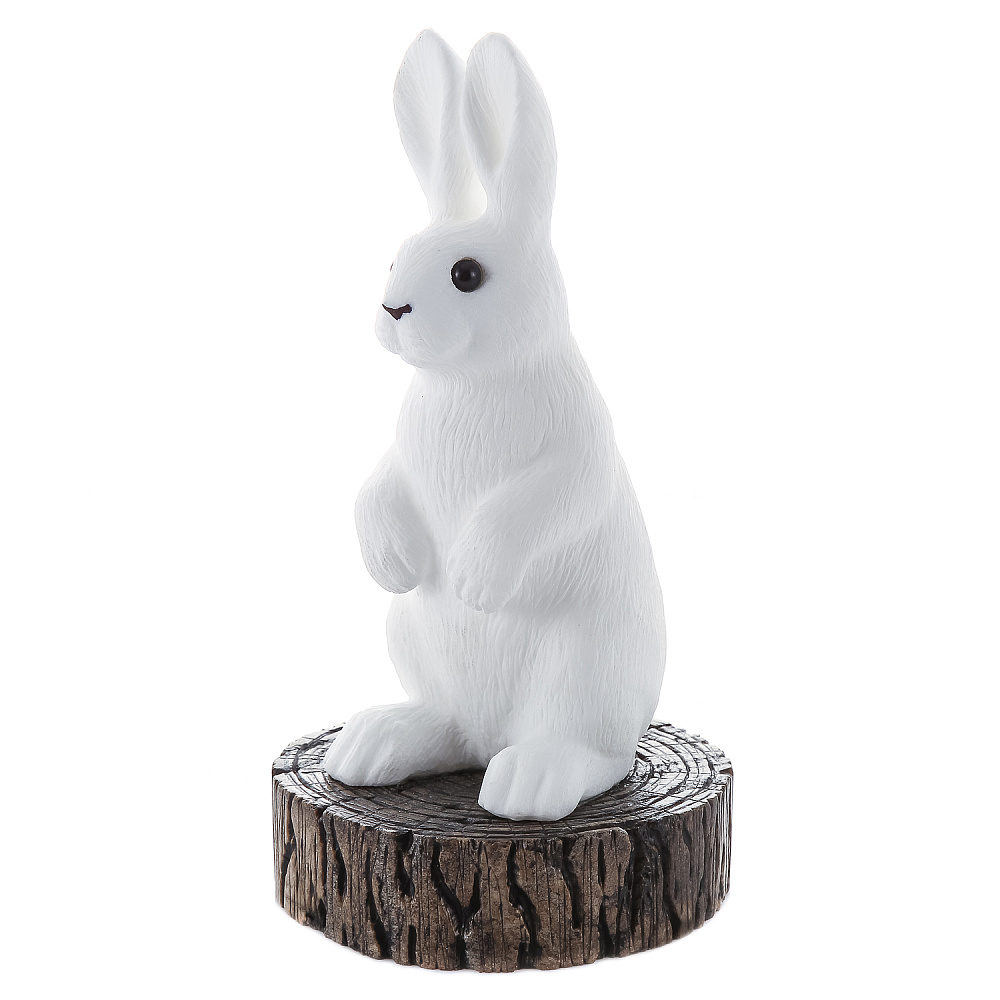 Скульптура из натурального камня «Кролик на пне». Ангидрид - интернет магазин Русь Велика я фото 2