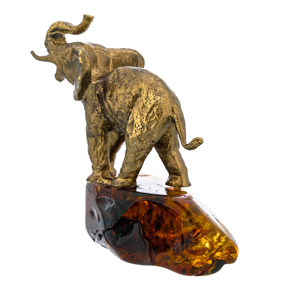 Статуэтка с янтарем «Слон удачи» - интернет магазин Русь Велика я фото 3