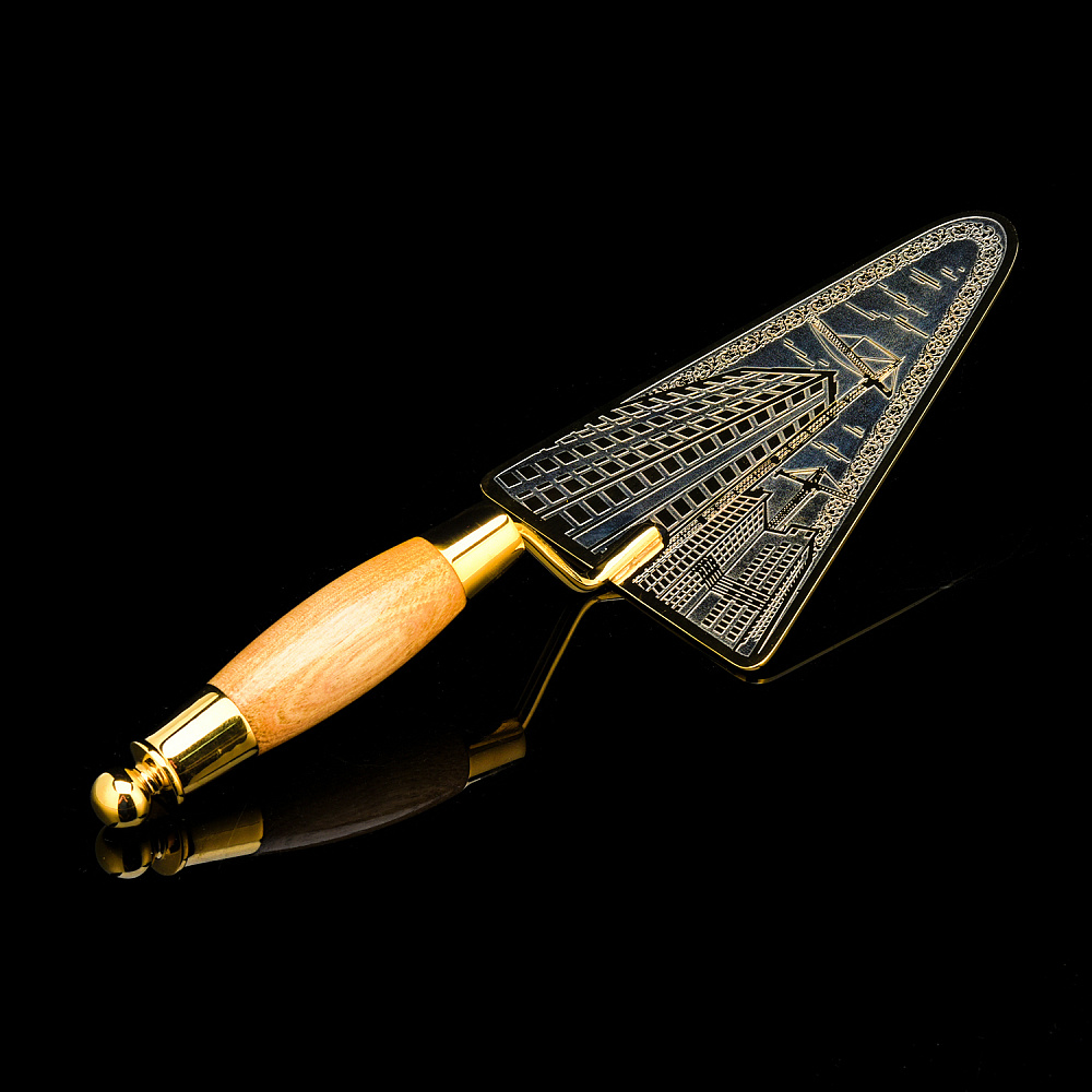 Строительный мастерок с позолотой. Златоуст - интернет магазин Русь Велика я фото 2