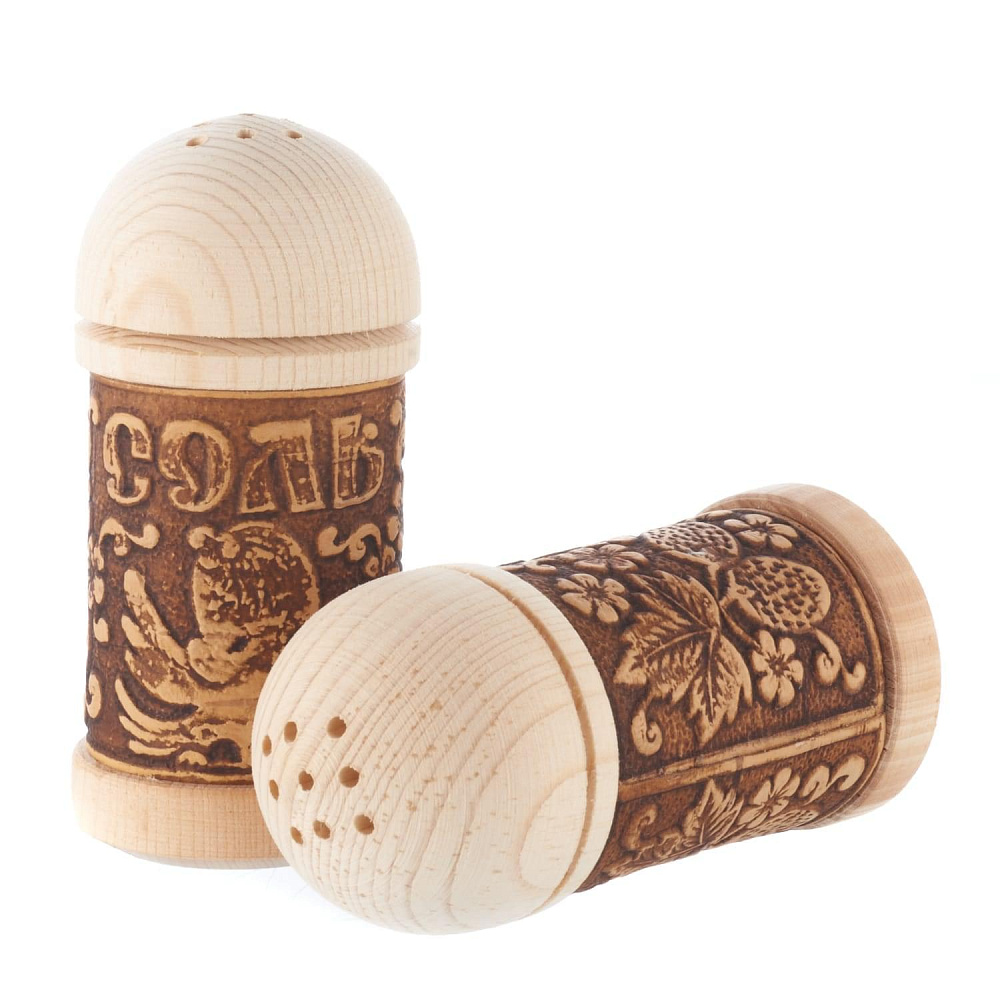 Набор для специй в корзине из бересты - интернет магазин Русь Велика я фото 2