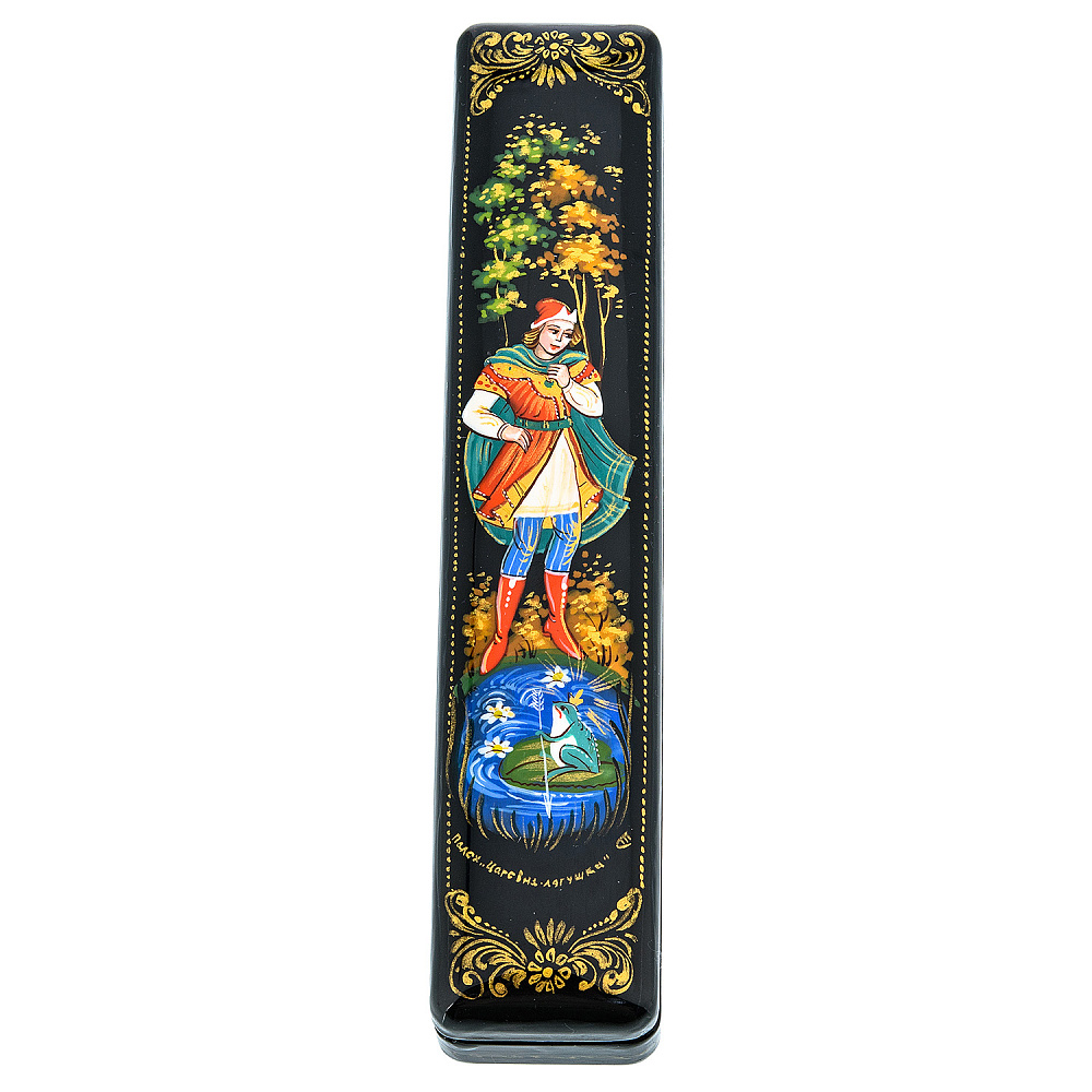 Ручка шариковая в шкатулке с художественной росписью «Царевна-лягушка» - интернет магазин Русь Велика я фото 2